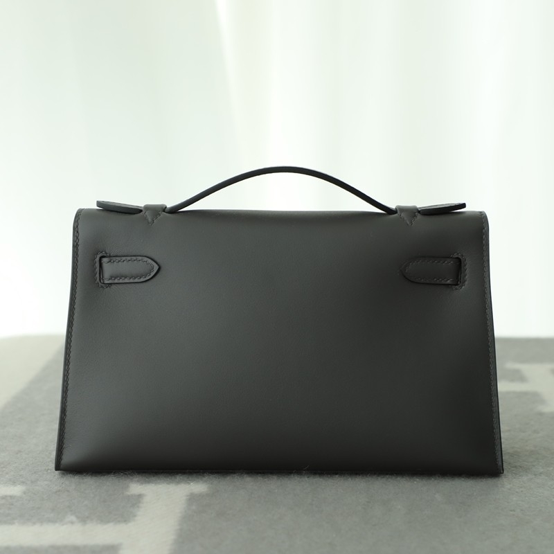 88 Graphite swift kelly pochette with ghw
