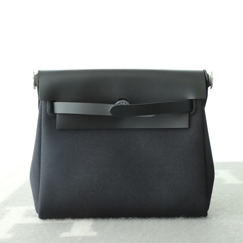 HERMÈS Herbag Zip Mini 20 Nior (CK89) Palladium hardware
