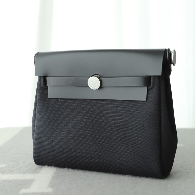 HERMÈS Herbag Zip Mini 20 Nior (CK89) Palladium hardware