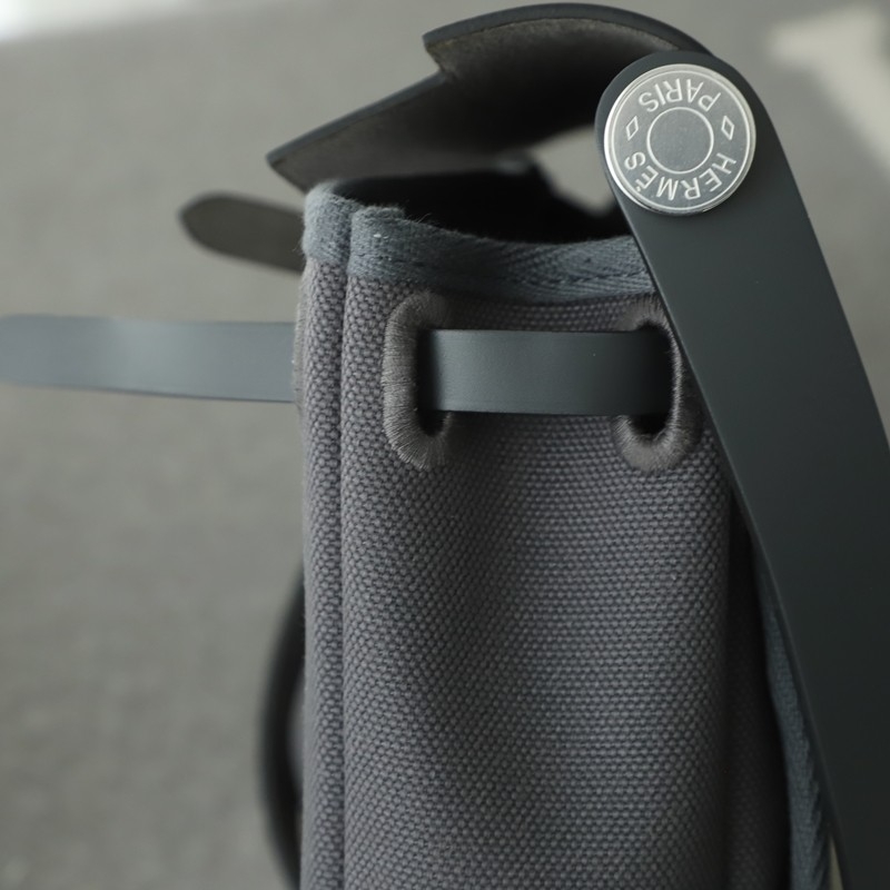 HERMÈS Herbag Zip Mini 20 Ardoise (85) Palladium hardware