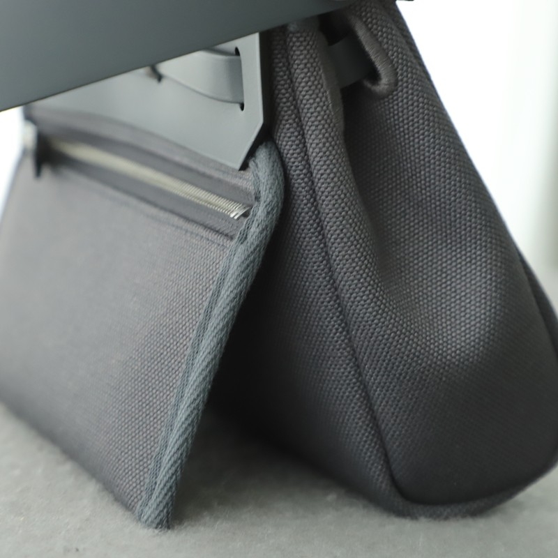 HERMÈS Herbag Zip Mini 20 Ardoise (85) Palladium hardware