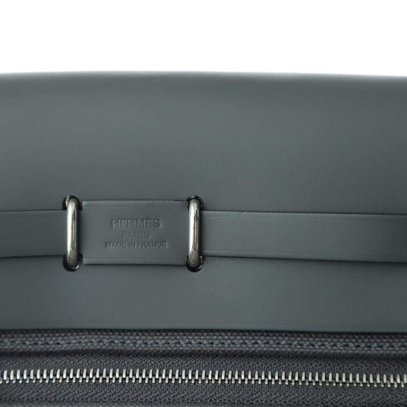 HERMÈS Herbag Zip Mini 20 Ardoise (85) Palladium hardware