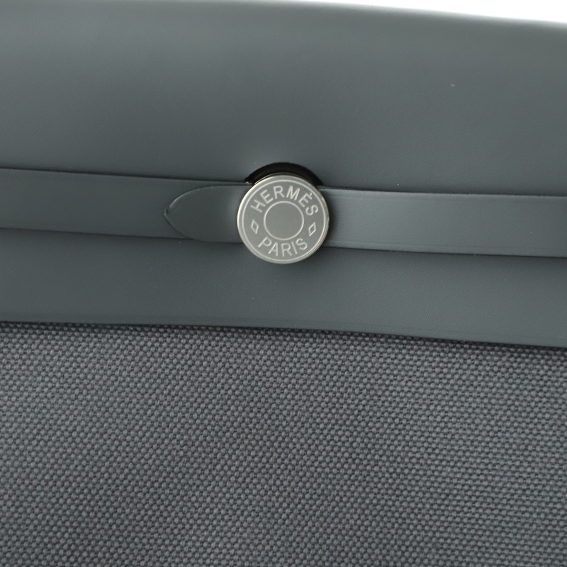 HERMÈS Herbag Zip Mini 20 Ardoise (85) Palladium hardware