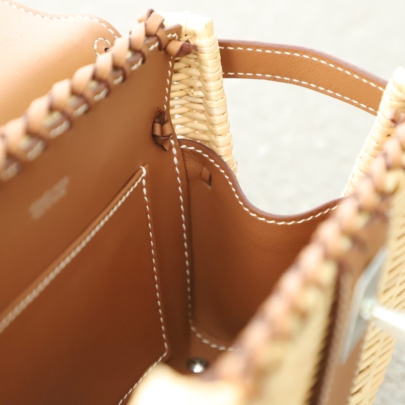 Hermès Mini Picnic Kelly 20 Gold Swift Palladium Hardware