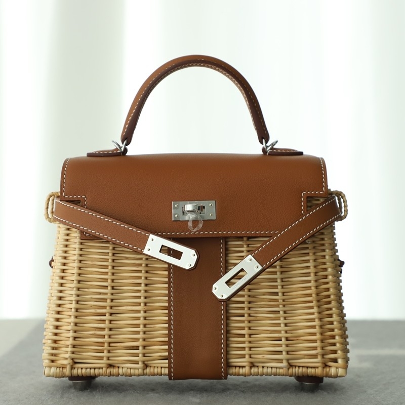Hermès Mini Picnic Kelly 20 Gold Swift Palladium Hardware