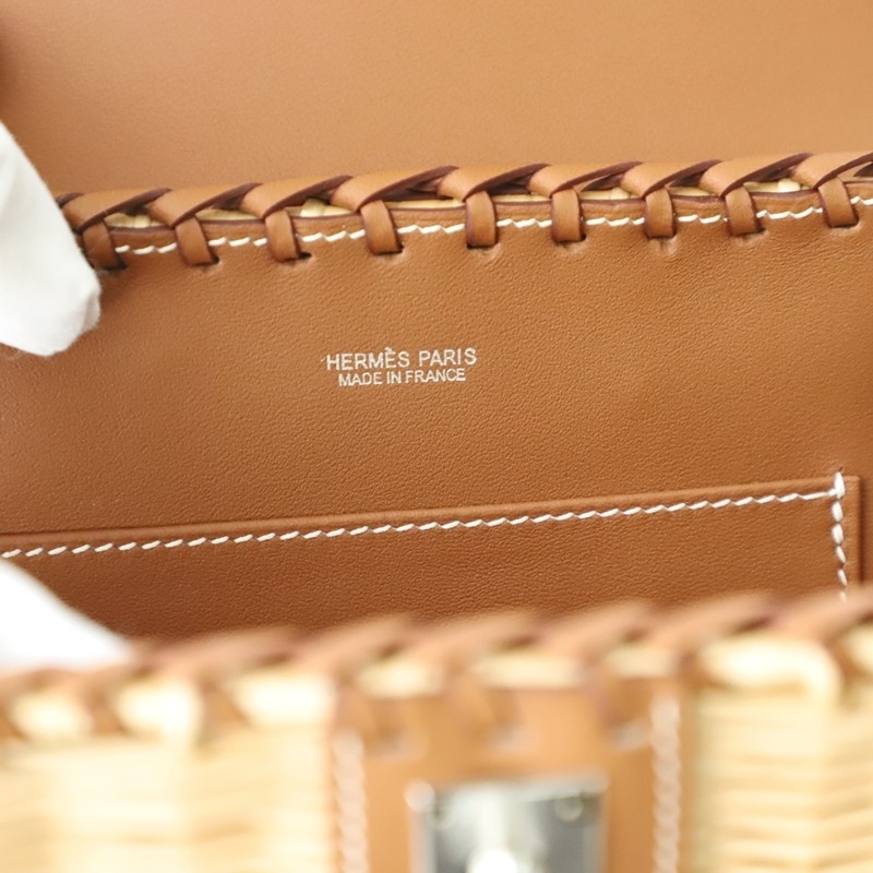 Hermès Mini Picnic Kelly 20 Gold Swift Palladium Hardware