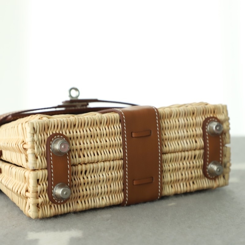 Hermès Mini Picnic Kelly 20 Gold Swift Palladium Hardware