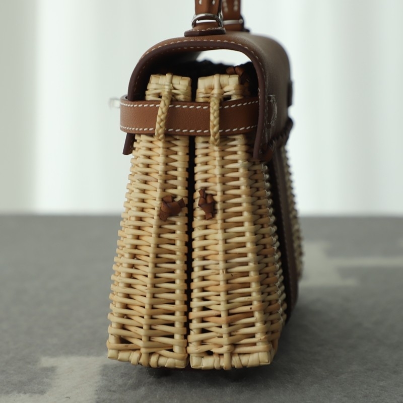 Hermès Mini Picnic Kelly 20 Gold Swift Palladium Hardware