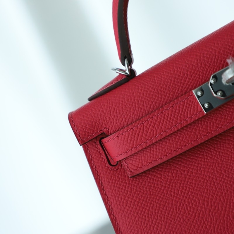 i6 rose extreme epsom & S3 Rouge Coeur interior Kelly mini II with PHW
