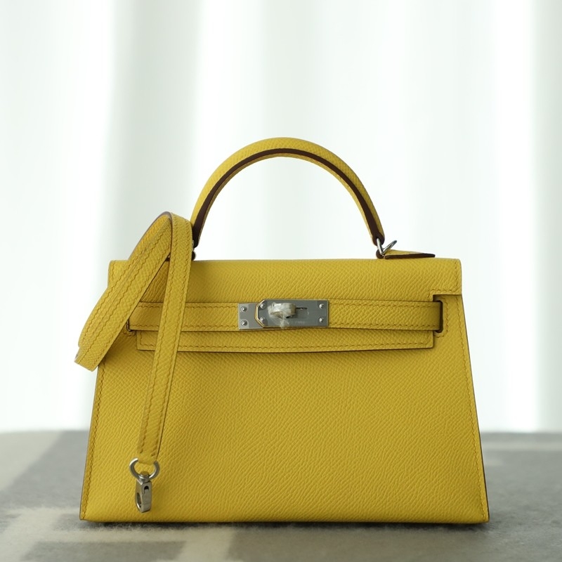 9O Jaune De NapIes epsom mini kelly II with PHW