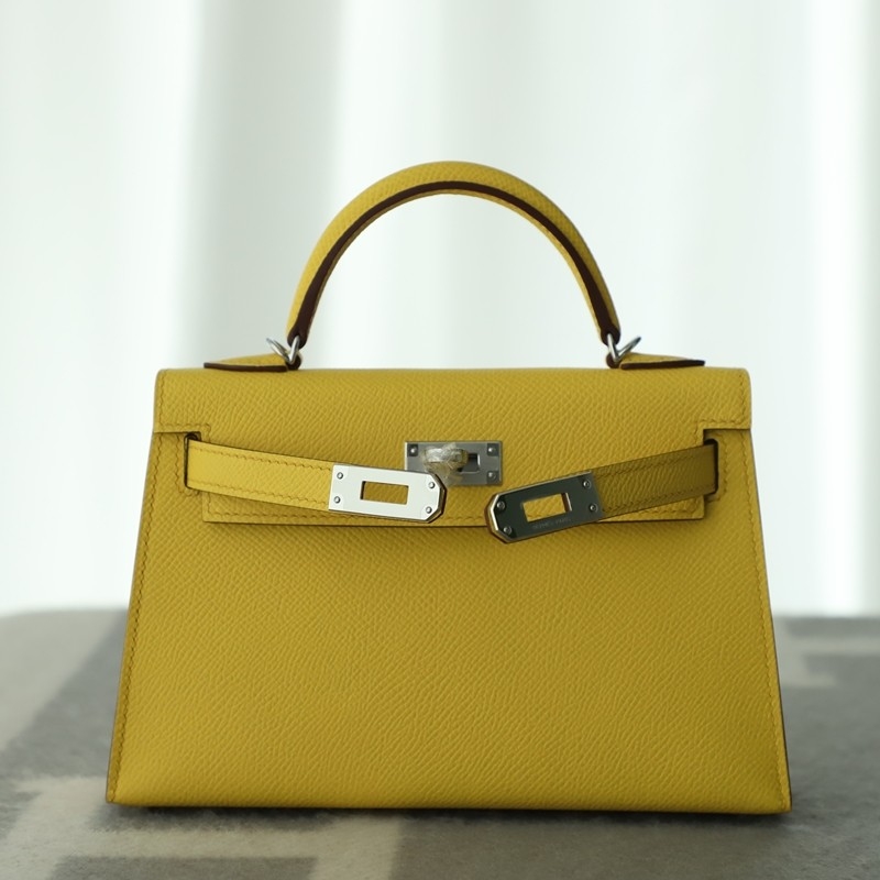 9O Jaune De NapIes epsom mini kelly II with PHW