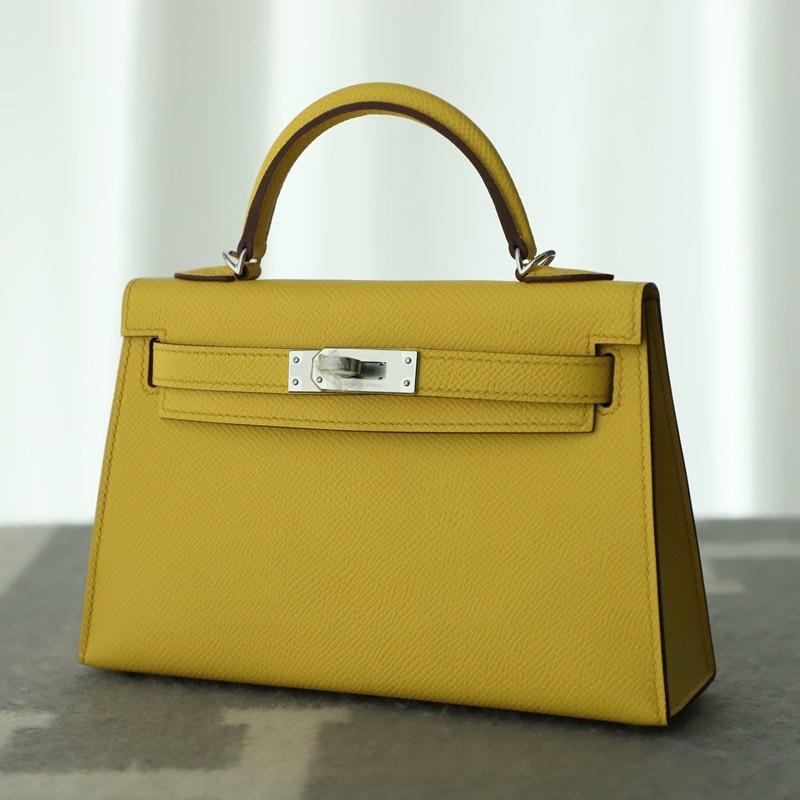 9O Jaune De NapIes epsom mini kelly II with PHW