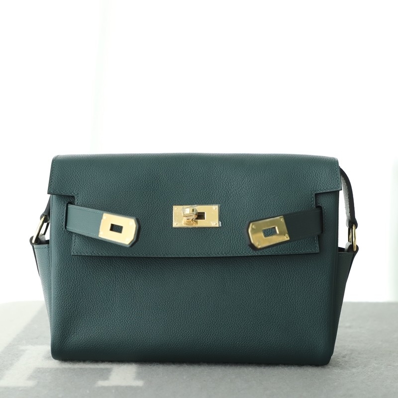 6O Vert Cypres Kelly Messenger Evercolor With Ghw