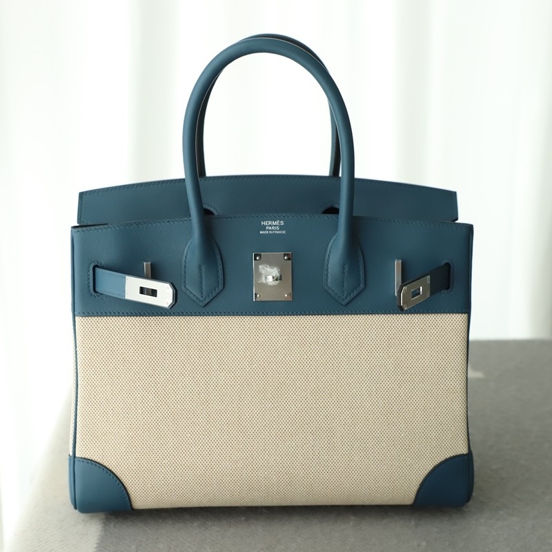  BIeu RoyaI Swift and Toile Birkin 30 PHW