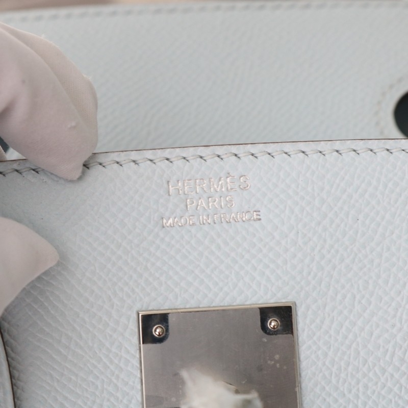 T0 Blue brume epsom sellier Birkin30 with PHW