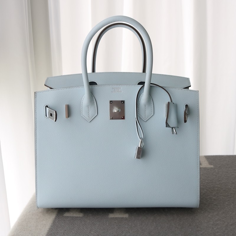 T0 Blue brume epsom sellier Birkin30 with PHW
