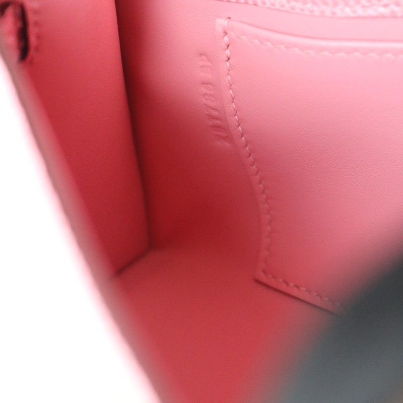 5P Bubblegum Lizard Kelly Pochette With Ghw