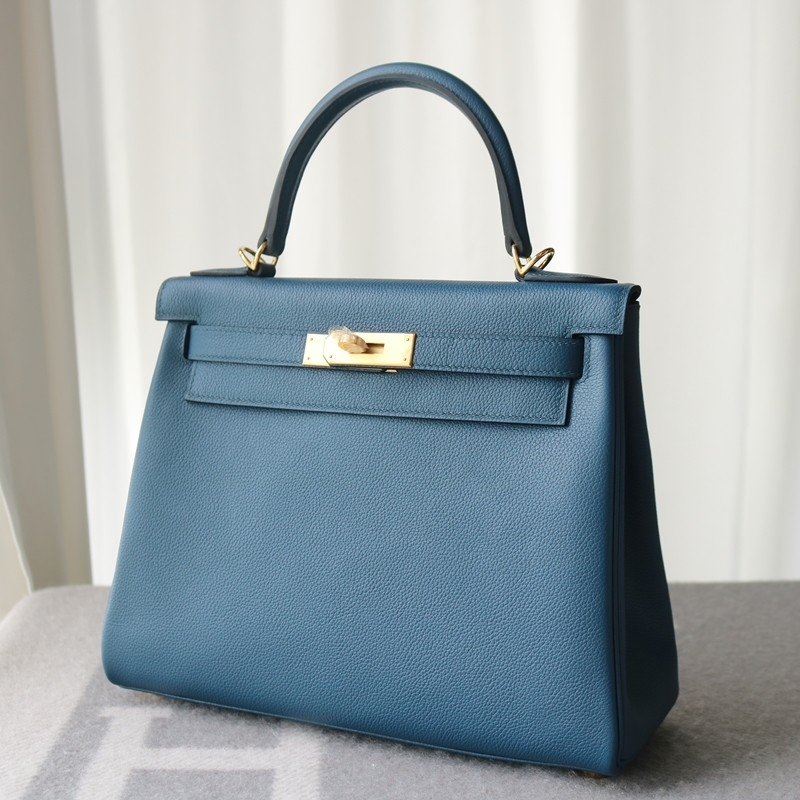 S4 Blue deep evercolor kelly 28 retourne with GHW