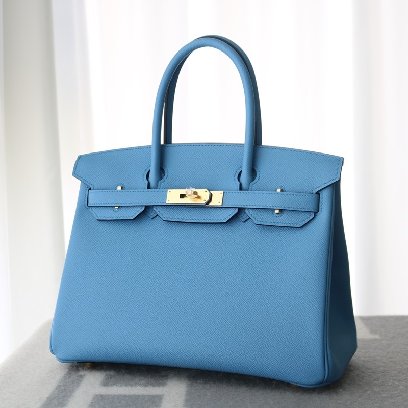2T BIeu Paradise Epsom birkin 30 with ghw