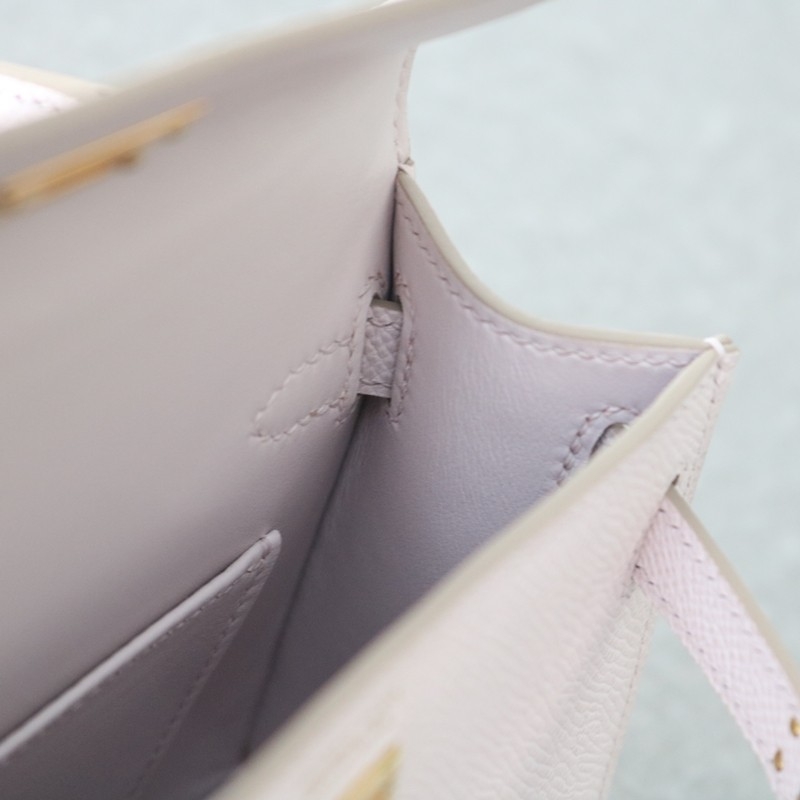 09 Mauve pale Epsom mysore kelly mini II with GHW