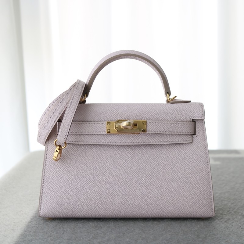 09 Mauve pale Epsom mysore kelly mini II with GHW