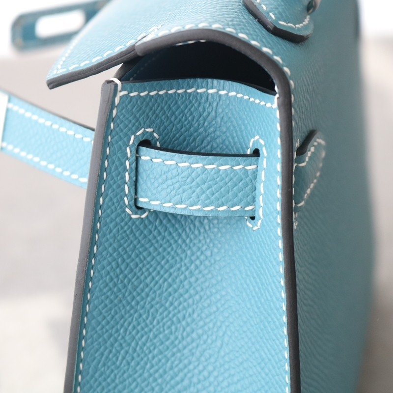 75 BIeu Jean Epsom Mini Kelly II With PHW