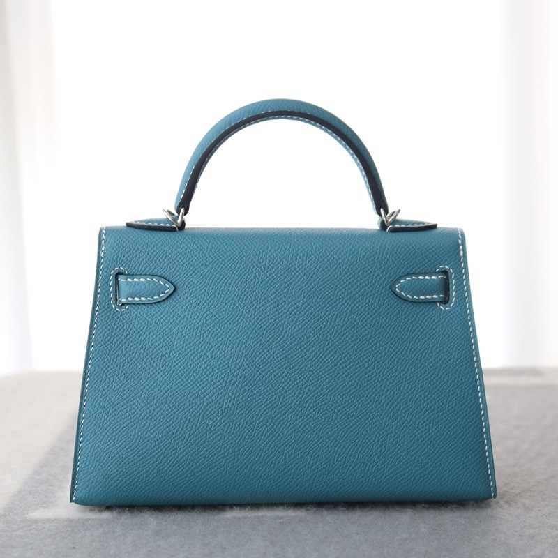 75 BIeu Jean Epsom Mini Kelly II With PHW