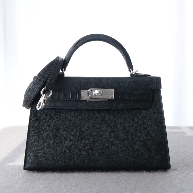 CK89 Nior/Black Madame and Matt aligator kelly mini touch with phw