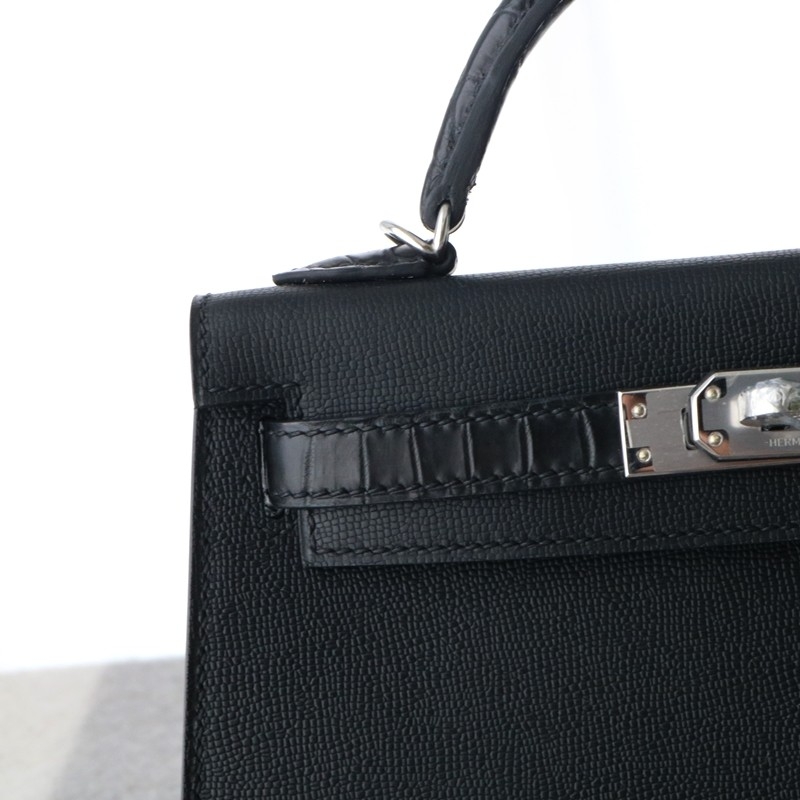 CK89 Nior/Black Madame and Matt aligator kelly mini touch with phw