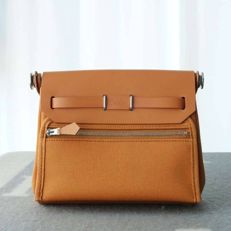 HERMÈS Herbag Zip Mini 20 sesame (2S) Palladium Hardware