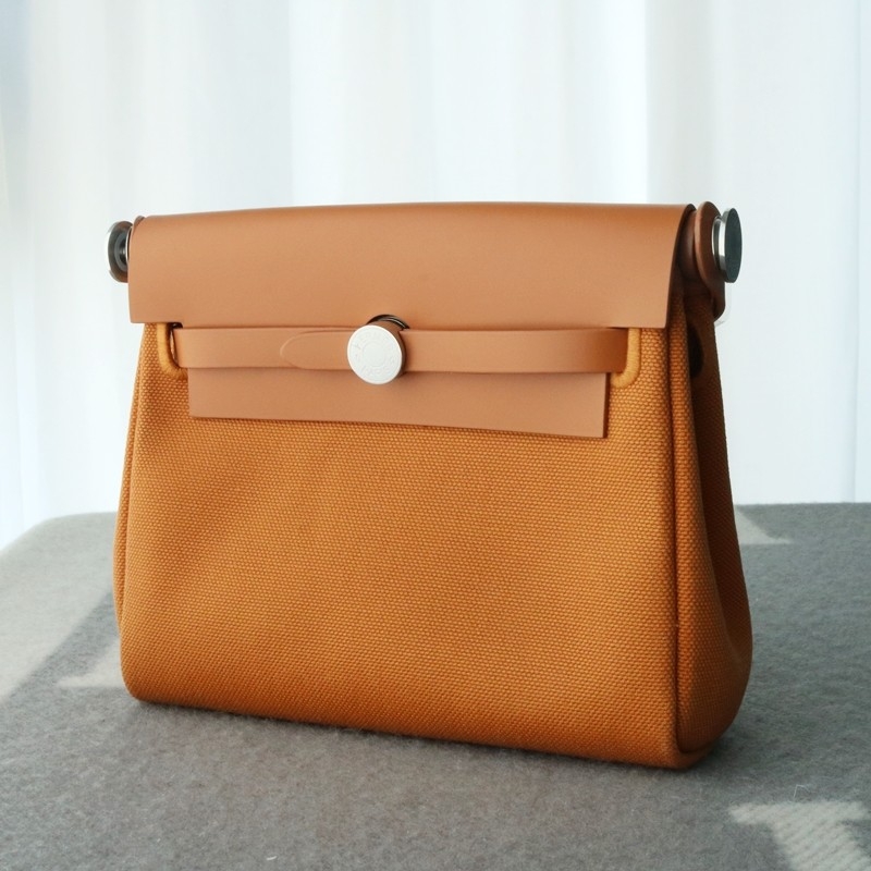 HERMÈS Herbag Zip Mini 20 sesame (2S) Palladium Hardware