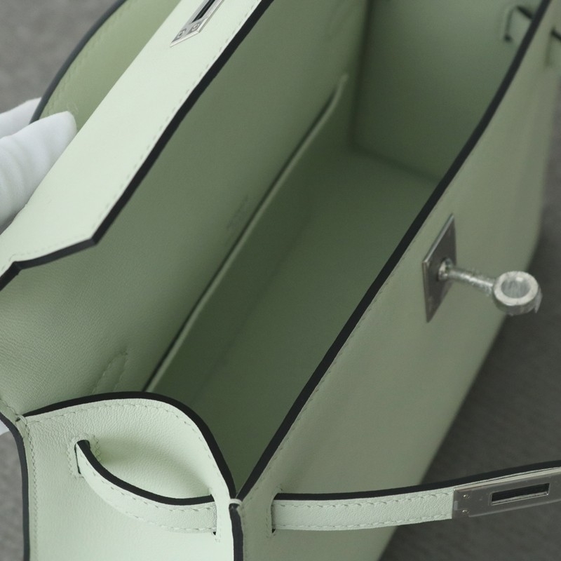 0S vert fizz Swift Kelly Pochette With PHW