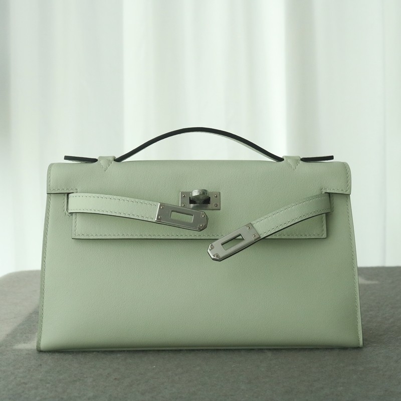 0S vert fizz Swift Kelly Pochette With PHW