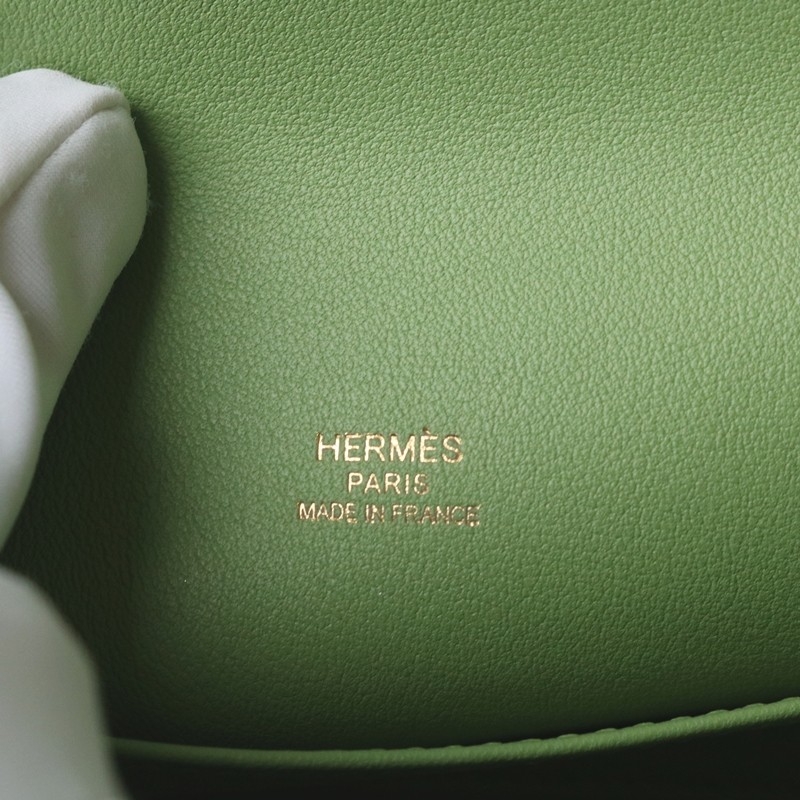 3i vert criquet Swift Kelly Pochette With GHW
