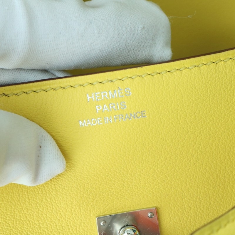 Hermes Kelly Doll Swift 9R lime /93 Orange with PHW