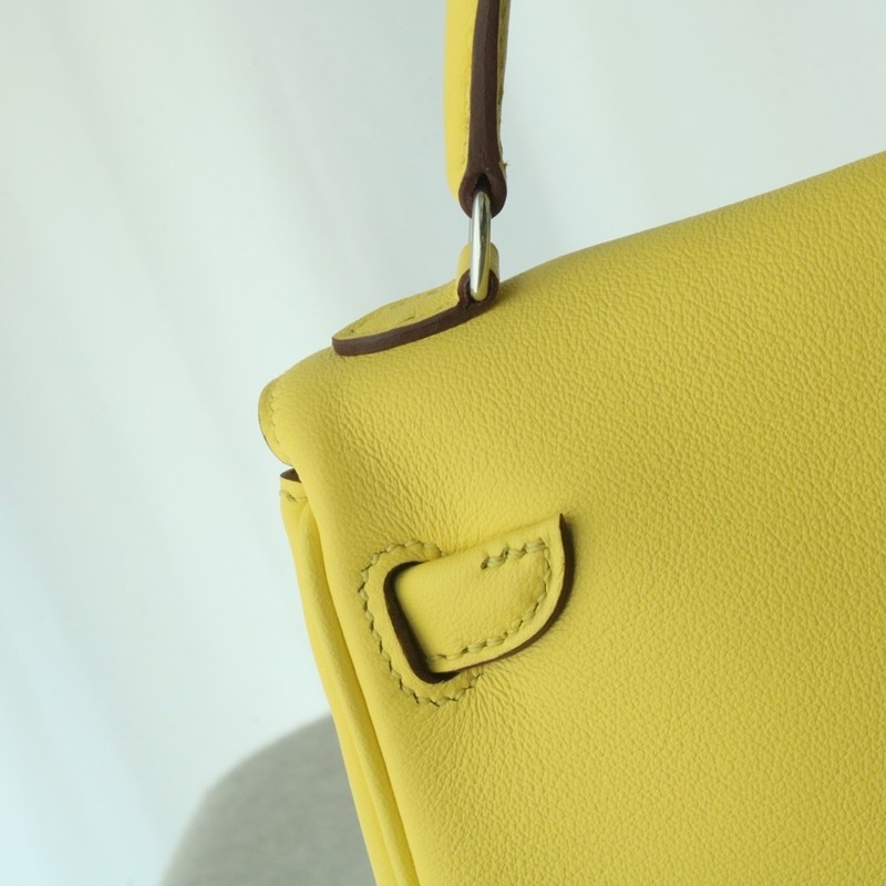 Hermes Kelly Doll Swift 9R lime /93 Orange with PHW