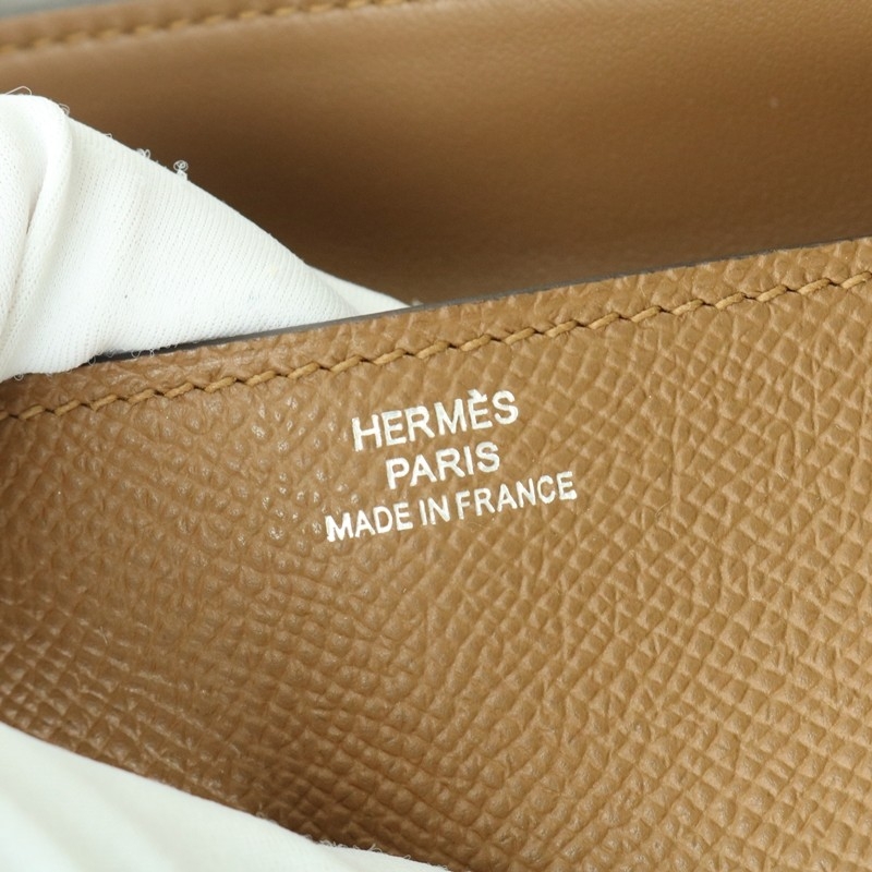 Hermes Kelly Doll Picto epsom H0 Gris misty/ CK89 Nior/ 3G Alezan with PHW