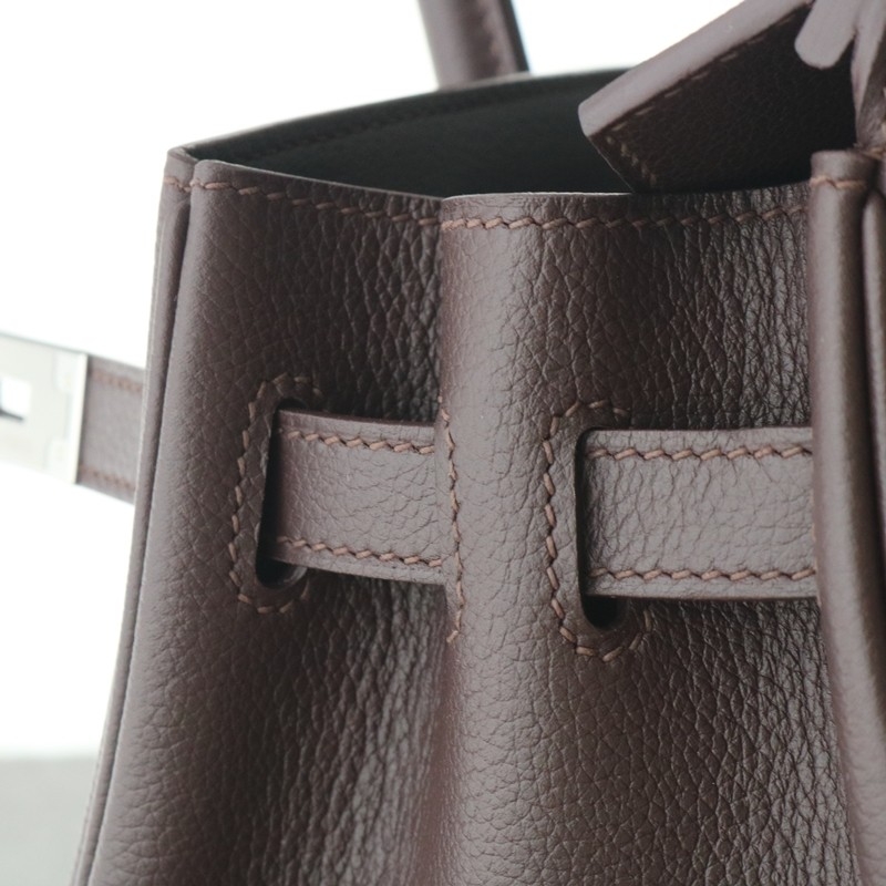 Hermes Shoulder Birkin Light 29 in rouge sellier evercolor with phw