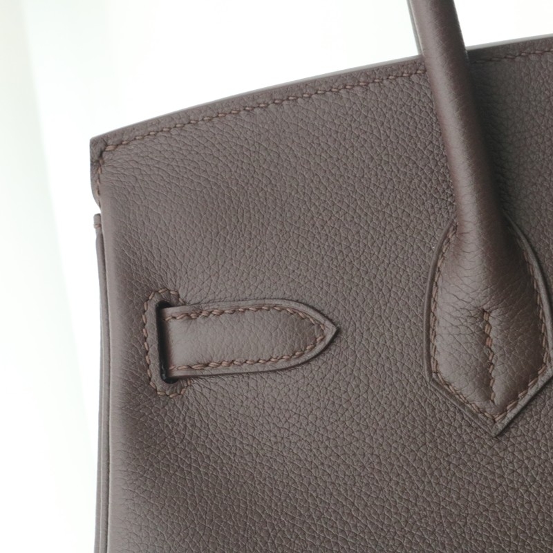 Hermes Shoulder Birkin Light 29 in rouge sellier evercolor with phw