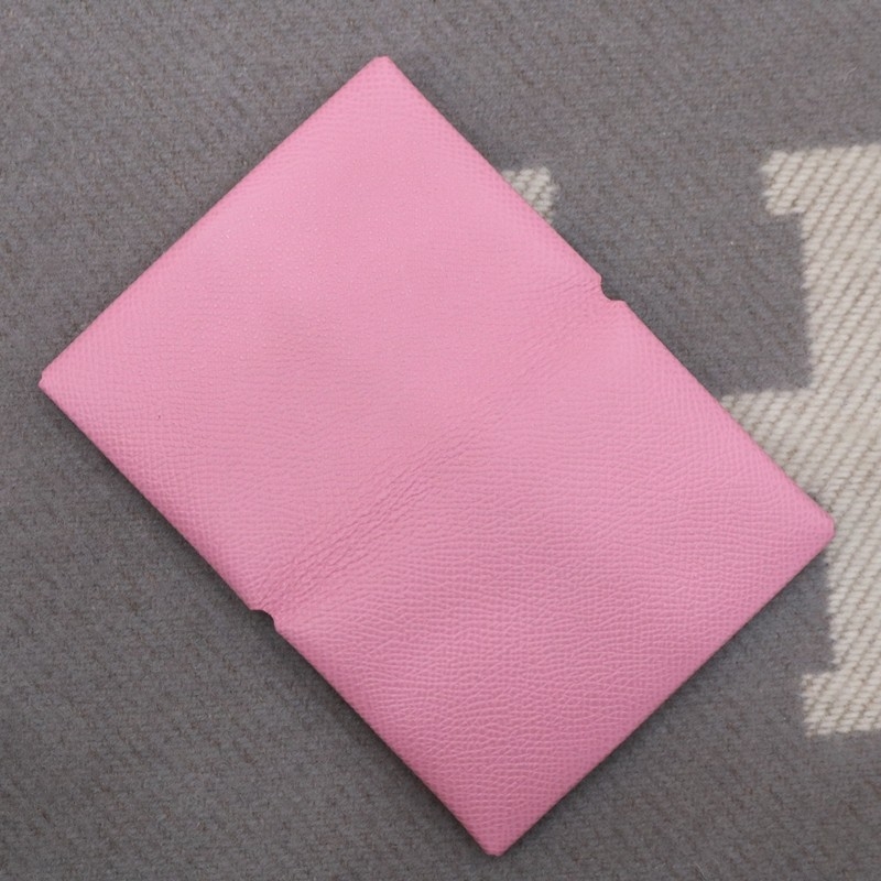 5P Bubblegum Calvi Duo card holder Epsom With Phw