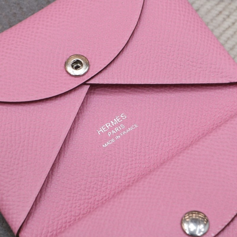 5P Bubblegum Calvi Duo card holder Epsom With Phw