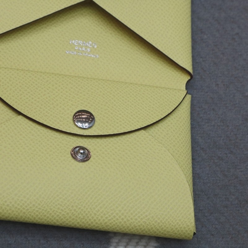 1z jaune pussin Calvi Duo card holder Epsom With Phw