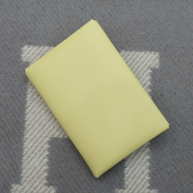 1z jaune pussin Calvi Duo card holder Epsom With Phw