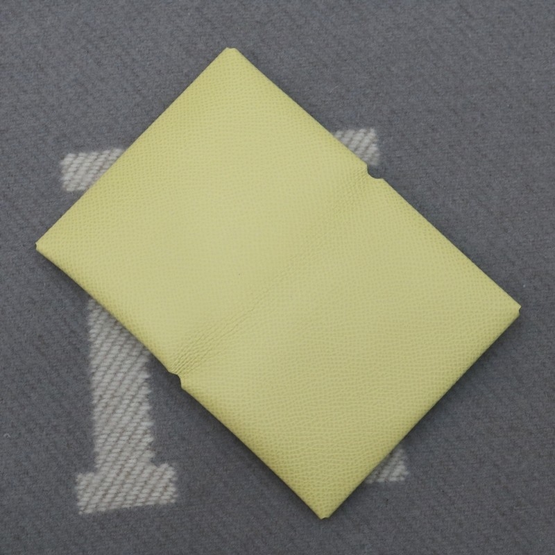 1z jaune pussin Calvi Duo card holder Epsom With Phw