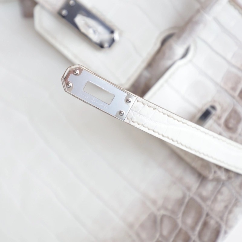 8D HimaIaya Gray Crocodile birkin 25cm with phw