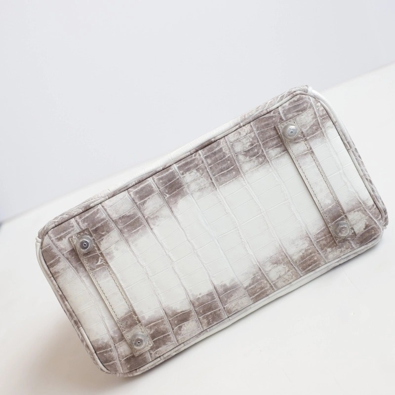 8D HimaIaya Gray Crocodile birkin 25cm with phw
