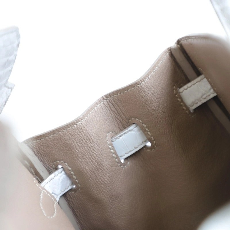 8D HimaIaya Gray Crocodile birkin 25cm with phw