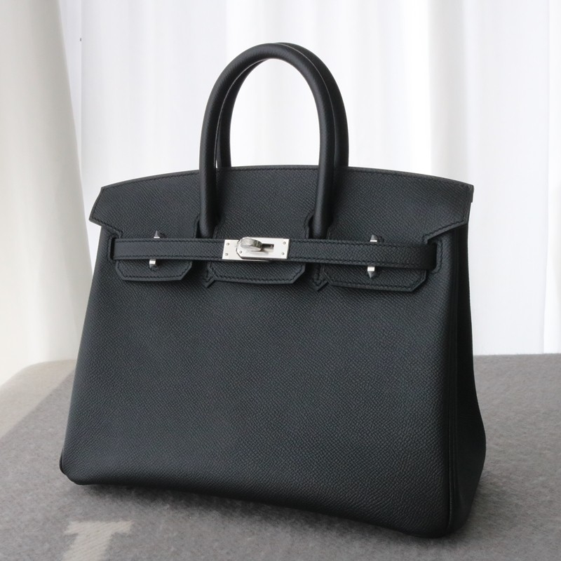 CK89 Nior/Black epsom birkin 25 PHW