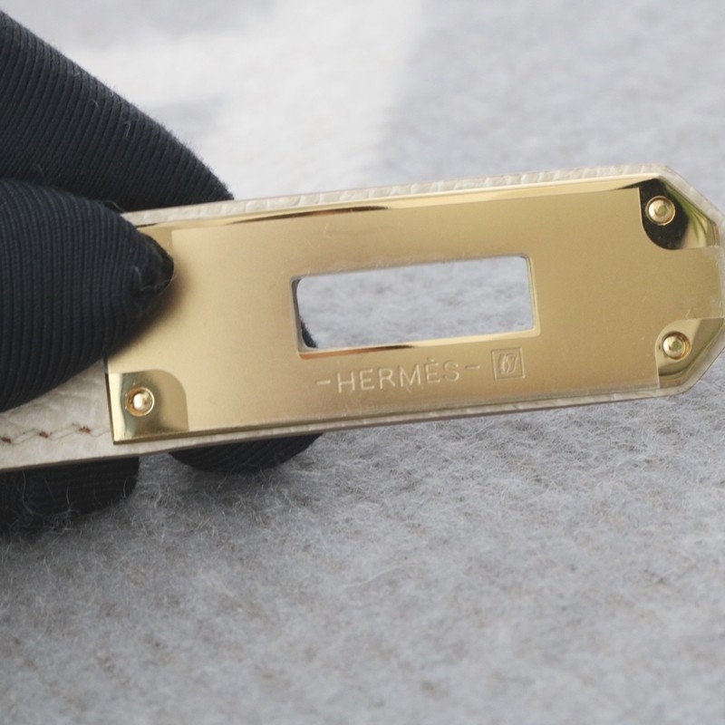 Kelly 18 Belt Craie Epsom GHW