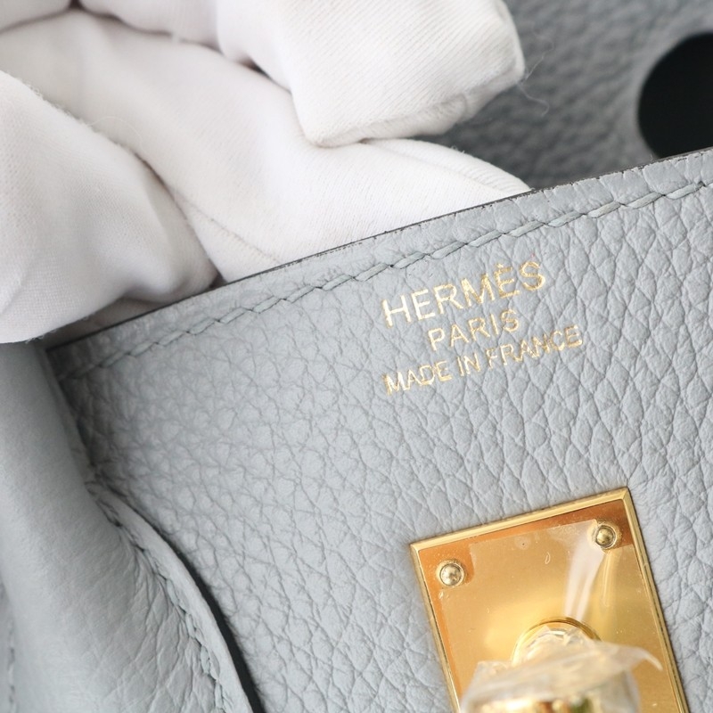 P0 Gris Pantin togo birkin 25 with GHW